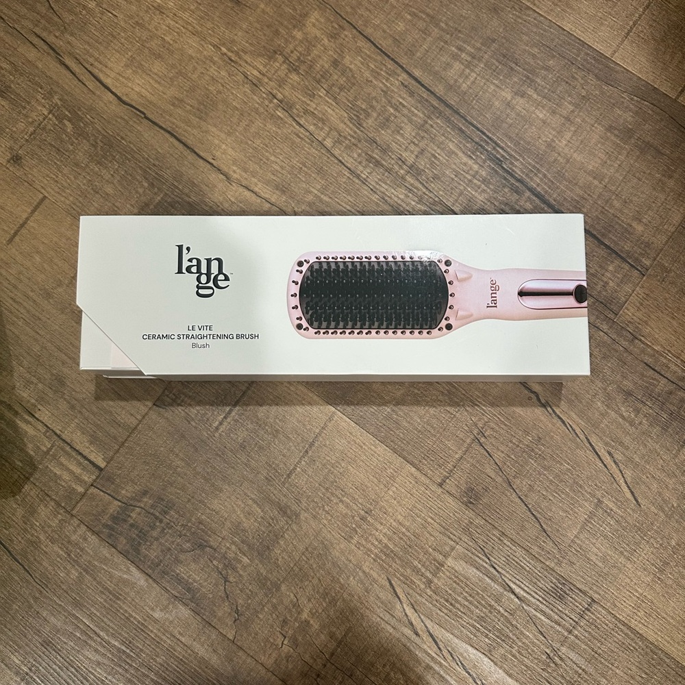 Lange Le Vite Ceramic Straightening Brush - Blush Pink